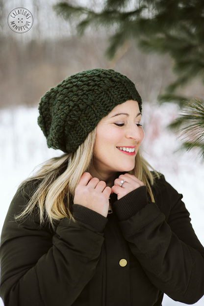 Soft, Thick Wool Handmade Crochet Beanie - Made to Order