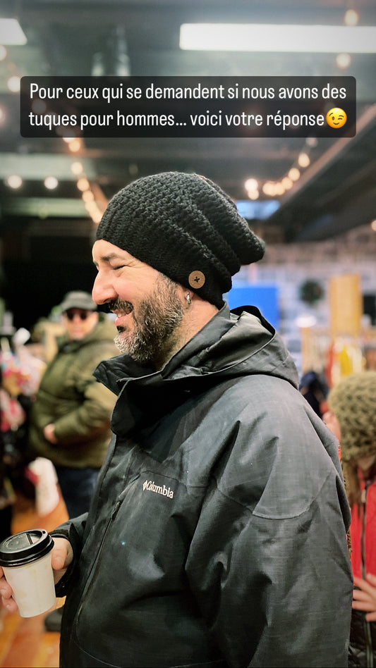 Tuque Molle Laine Mince Fait Main au Crochet - Sur commande