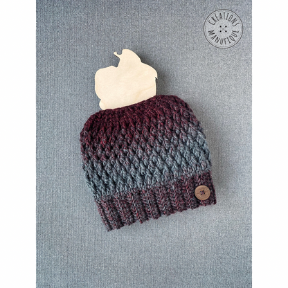 Tuque pour Chignon Fait Main au Crochet - Sur commande