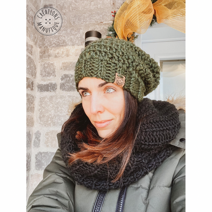 Soft, Thick Wool Handmade Crochet Beanie - Made to Order