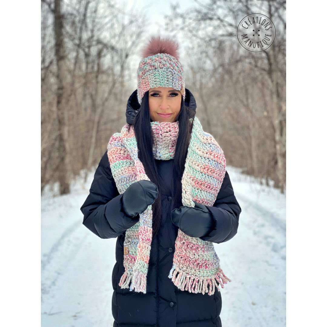 Tuque Barbe à papa - sur commande