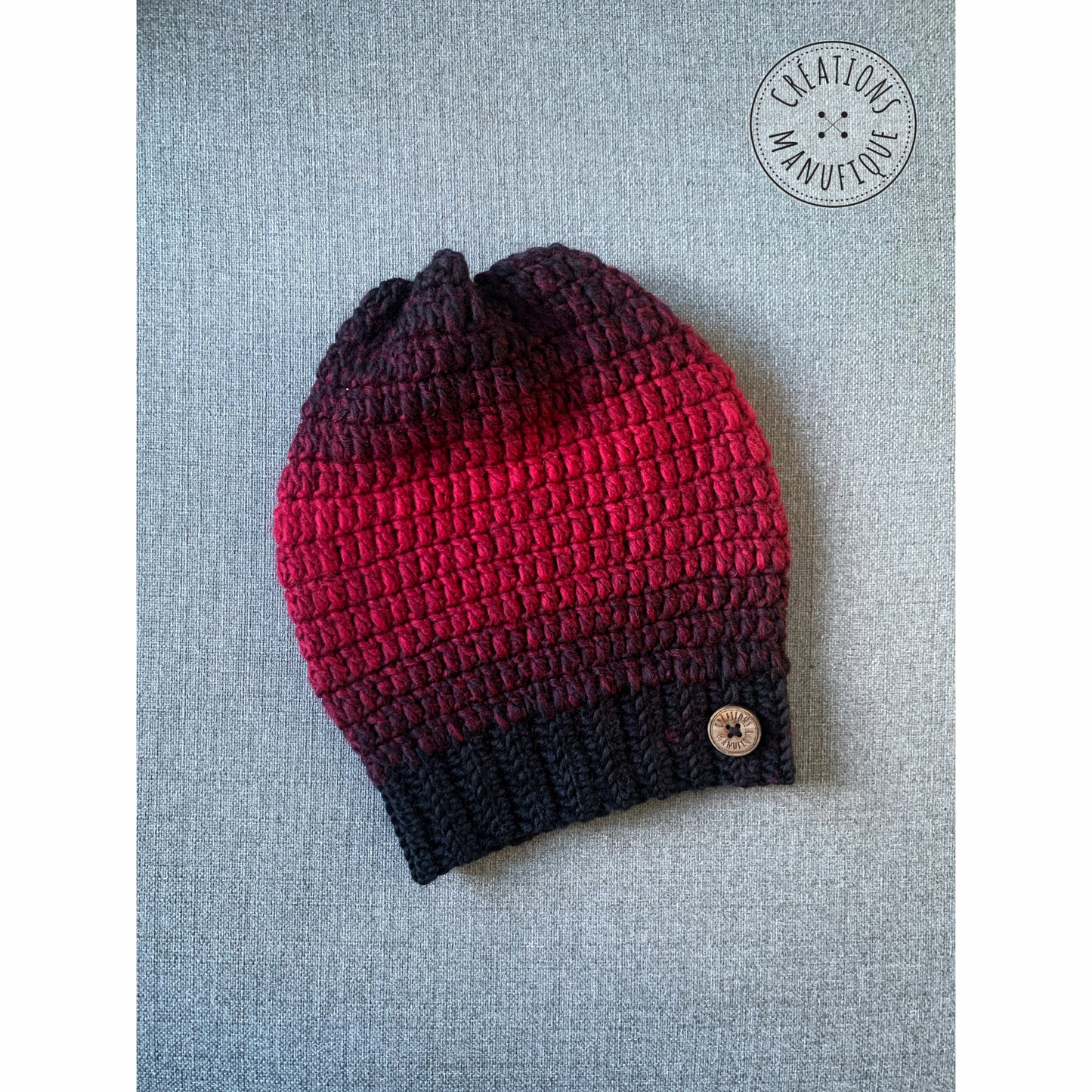 Soft, Thin Wool, Handmade Crochet Beanie - Made to Order