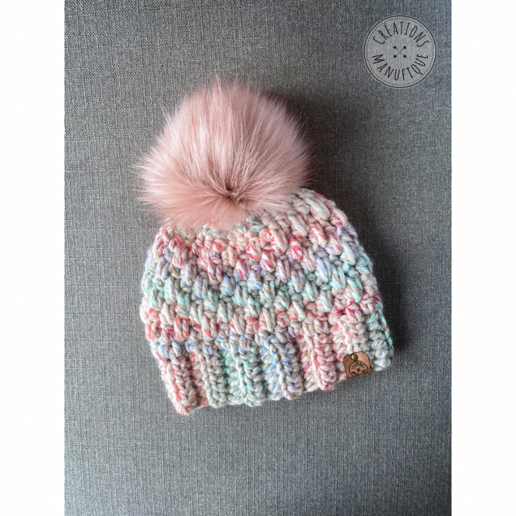 Cotton candy beanie - Ready to ship