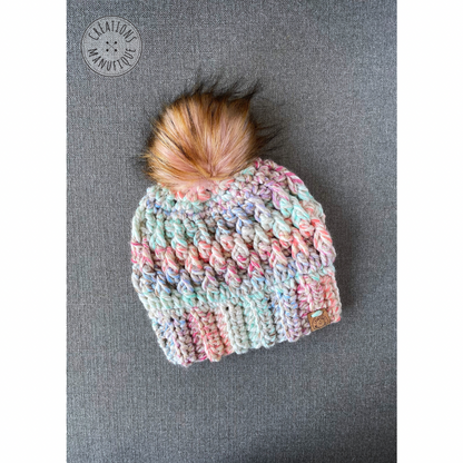 Tuque Barbe à papa - sur commande