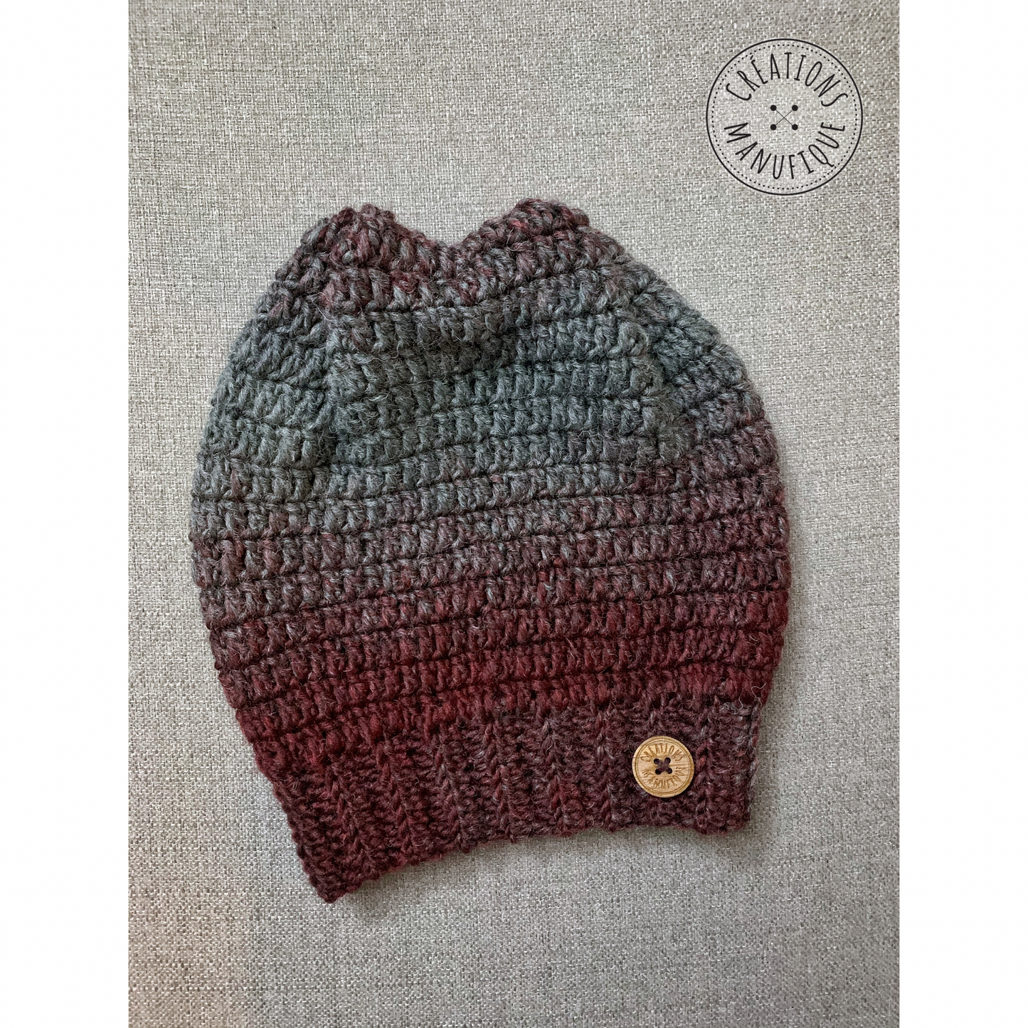 Soft, Thin Wool, Handmade Crochet Beanie - Made to Order