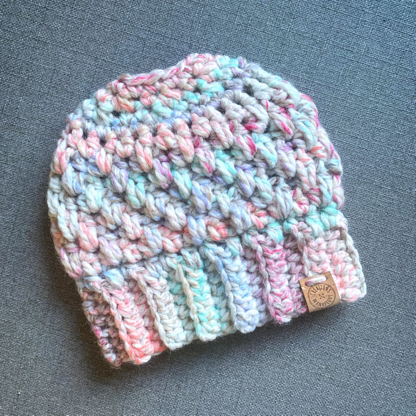 Tuque pour Chignon Fait Main au Crochet - Sur commande