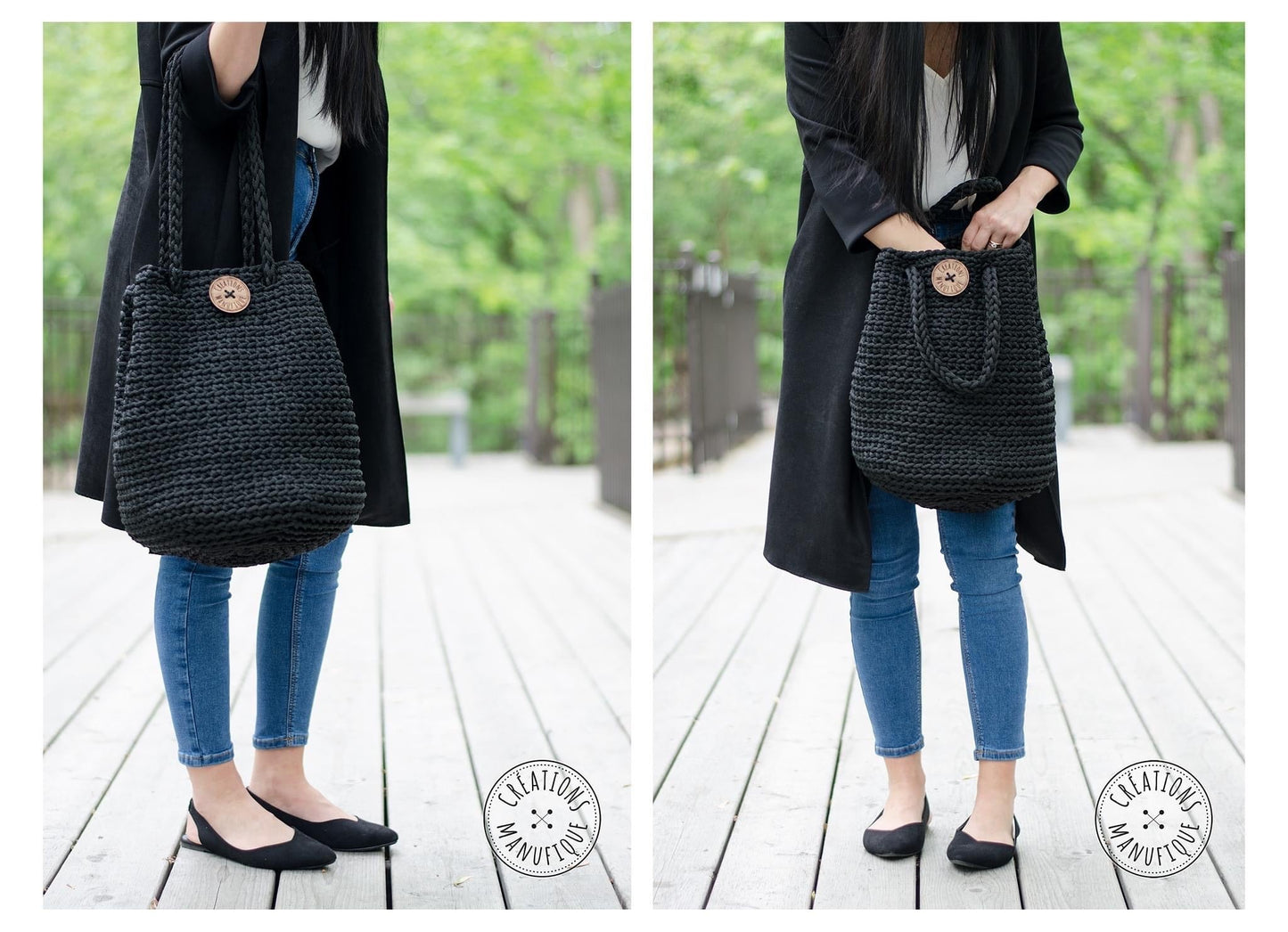 Handmade Crochet Tote Bag - 3 Models Available - Manufic Creations