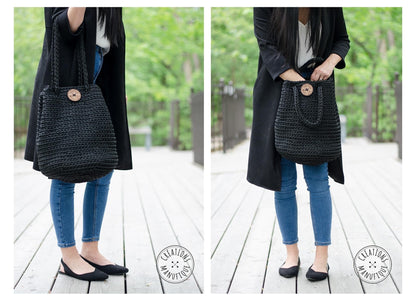 Handmade Crochet Tote Bag - 3 Models Available - Manufic Creations